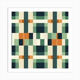 Checkered Pattern Art Print