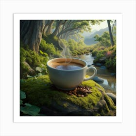 Coffee In The Forest 12 Art Print