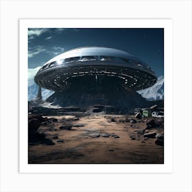 Alien Spaceship 2 Art Print
