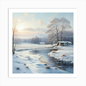 Winter Scene Art Print