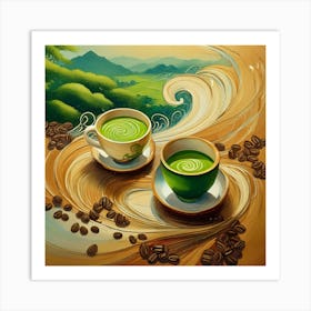 Matcha Green Tea Art Print