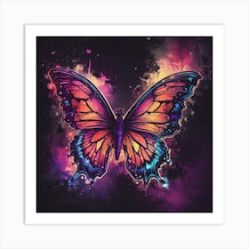 Butterfly Painting 318 Art Print