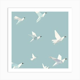 Origami Birds 5 Art Print