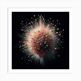 Colorful Explosion Art Print