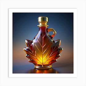 Maple Syrup Bottle Shaped Like A Maple Leaf 1 Art Print