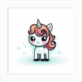 Cute Unicorn 568 Art Print