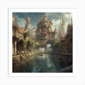 Fantasy City 31 Art Print