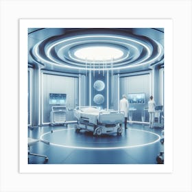 Futuristic Hospital Room Art Print