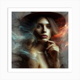 Fire And Smoke Art Print