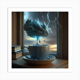 Lightning In A Cup Art Print