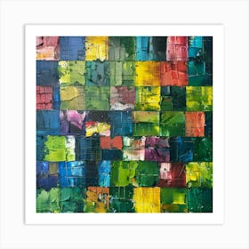 Colorful Squares Art Print