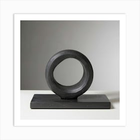 Black Ring Art Print