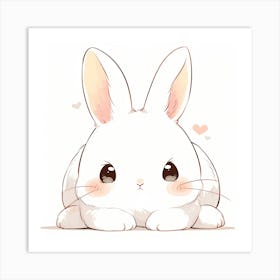 Kawaii Bunny Art Print