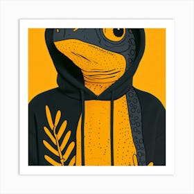 Lizard Hoodie Art Print