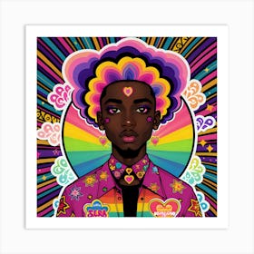 Rainbow Man Art Print