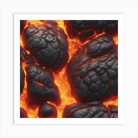 Lava texture 13 Art Print