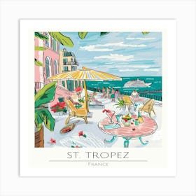 St Tropez France Art Print