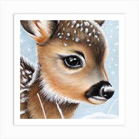 Cute Little Fawn Art Print