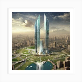 Futuristic Skyscraper 10 Art Print