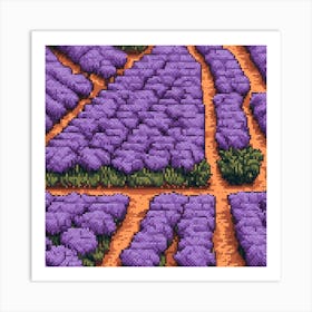 Lavender Field 1 Art Print