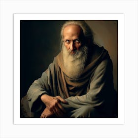 - Old Man With Beard Art Print