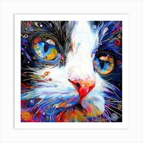 Kitty Kat - Cat Face Art Print