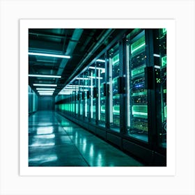 Ai Driven Security Protects A Future Proof Data Center Advanced Ai Processors Monitor Streams Of Da (4) Art Print