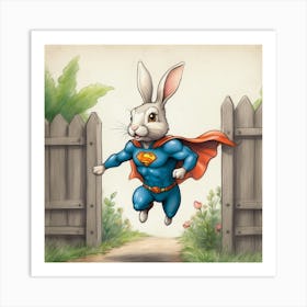 Super Bunny 18 Art Print