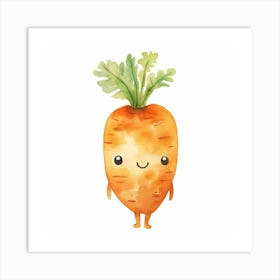 Cute Carrot Art Print