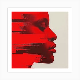 Woman'S Face 2 Art Print