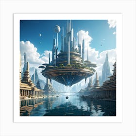 Floating City Art Print