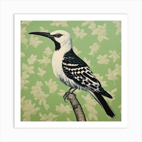 Ohara Koson Inspired Bird Painting Hoopoe 3 Square Art Print