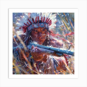 Indian Warrior 1 Art Print