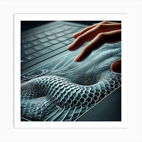 Sovereign Flame Laptop Touchpad Art Print