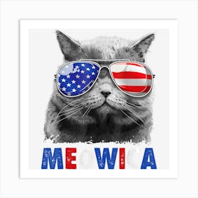 Hot Trend Cat 4th Of July S Meowica Merica Men Usa Art Print