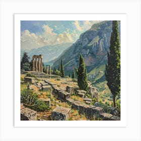 Delphi, Greece Art Print