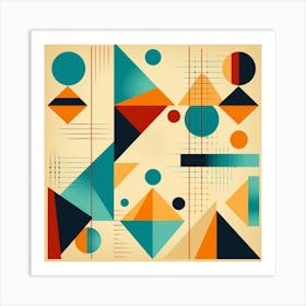 Abstract Geometric Pattern 51 Art Print