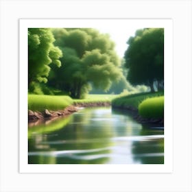 Landscape Painting 155 Art Print