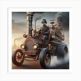 Steampunk Car Art Print