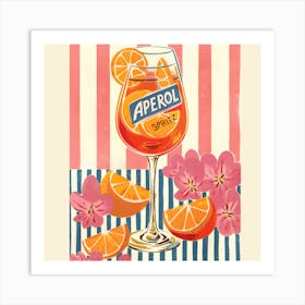 Aperol spritz colorful classic Art Print