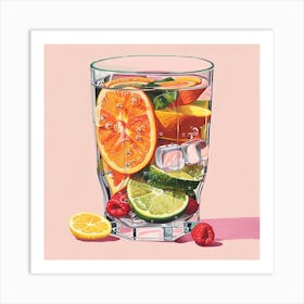 Glass Of Water 3 Art Print