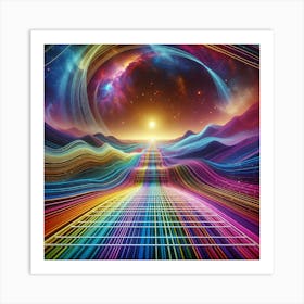 Psychedelic Space Art Print