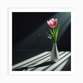 Tulip In A Vase 1 Art Print