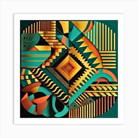 Abstract Geometric Pattern Art Print