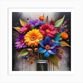 Flowers In A Vase 19 Art Print