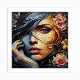 Flower power Art Print