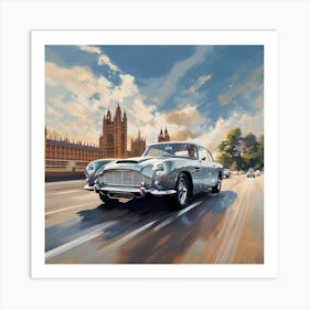 Aston Martin Db9 in London Art Print