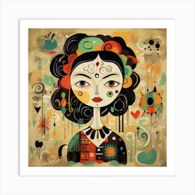 Mexican Girl Art Print