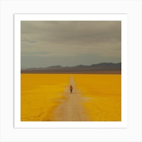 Yellow Vast Nothingness Art Print