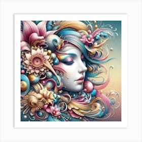 Fractal Art 4 Art Print